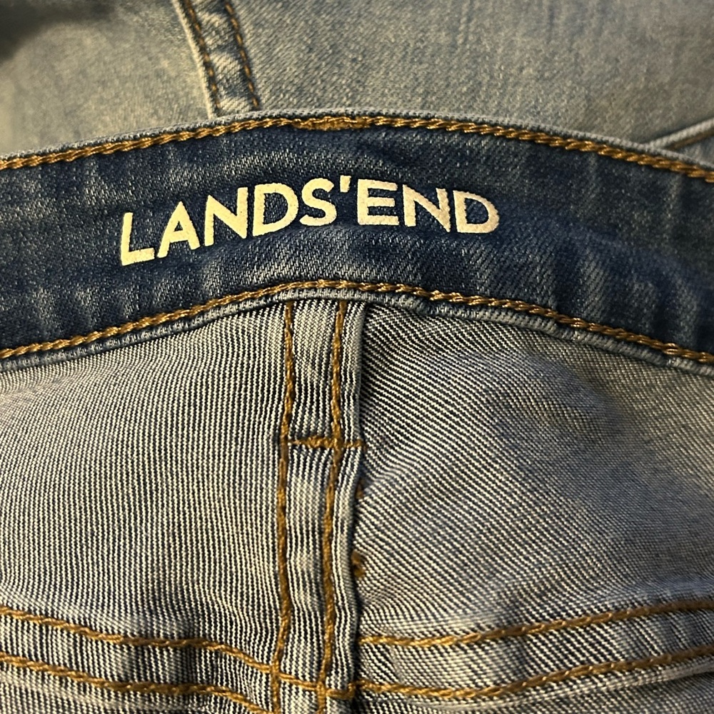 Lands' End Women's Blue Boot Cut Jeans - Picture 4 of 9